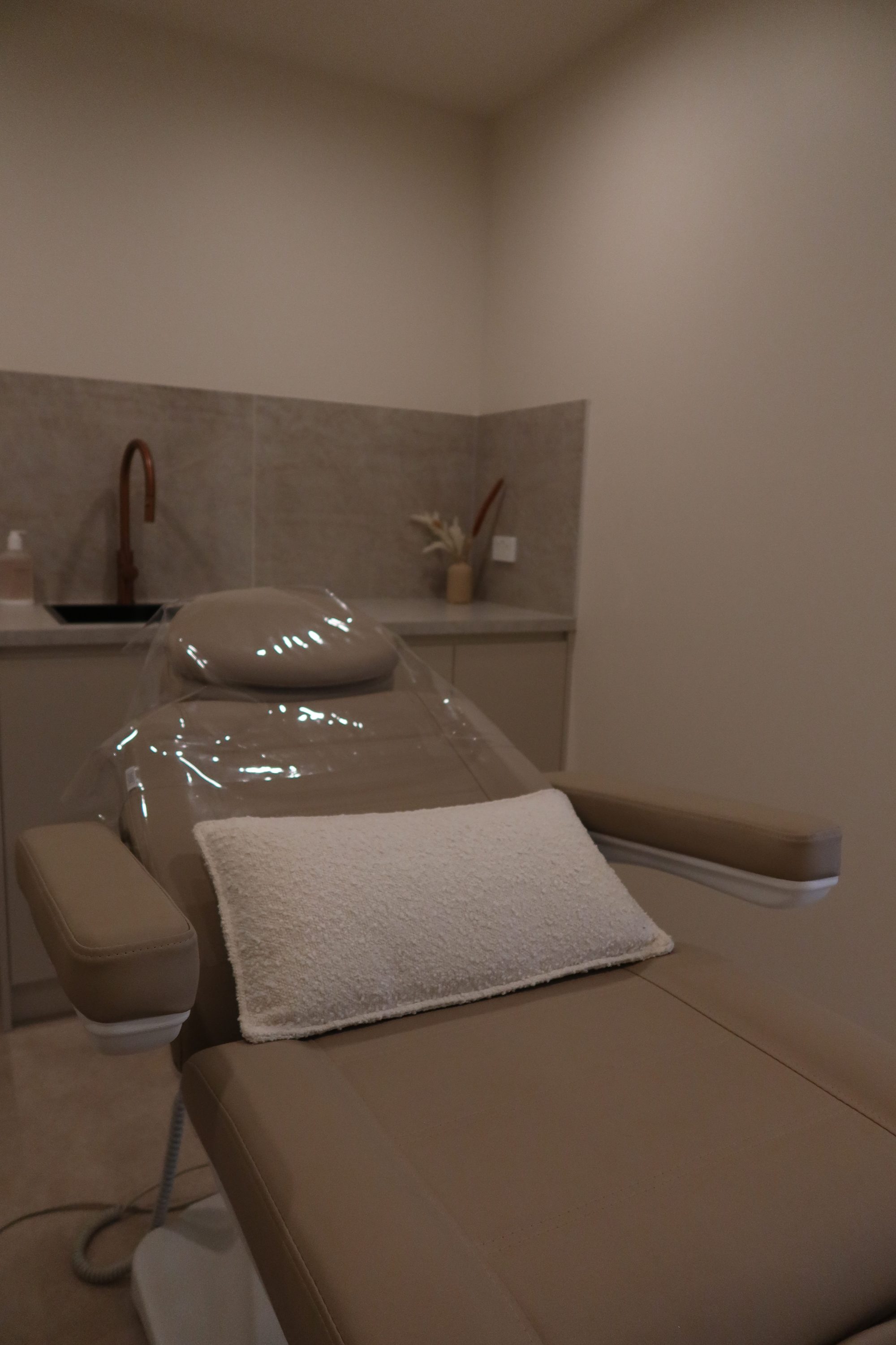 Maison Montclair treatment chair and atelier interior